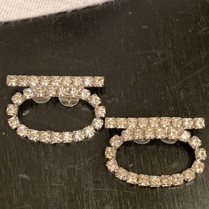 Rhinestone shoe buckles